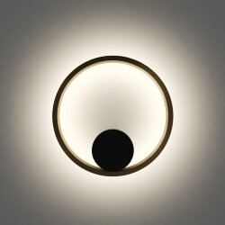 Бра ORBIT, IP20, 3000К, LED, 10 Вт, черный + сатинированное золото, алюминий, Denkirs DK5060-BK+SG