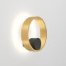 DK5060-BK+SG Бра ORBIT, IP20, 3000К, LED, 10 Вт, черный + сатинированное золото, алюминий.