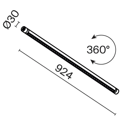 Светильник Точки / Points для системы освещения Shelf 3000К 24Вт 24° (Черный) C149CL-L900-24W3K-B - фото 9