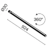 Светильник Точки / Points для системы освещения Shelf 3000К 24Вт 24° (Черный) C149CL-L900-24W3K-B - фото 9