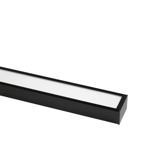 Светильник светодиодный PSO-01 24Вт 4000К IP40 1200х50мм BLACK ДПО/ДСО для реечных потолков IP40 (универсальный монтаж: накладной/подвесной) Pro JazzWay 5058712 - фото 2