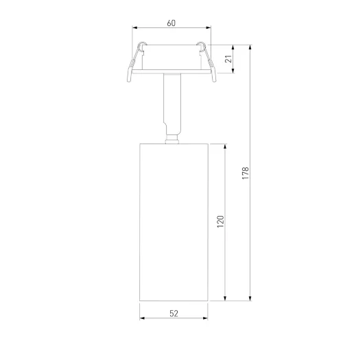 Встраиваемый поворотный светодиодный светильник Diffe 25052/LED - фото 3