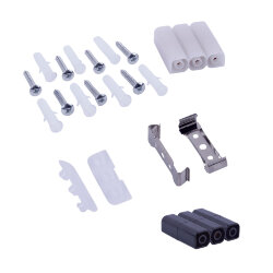 ULO-N11L-8W-4000K-90D IP40 BLACK Светильник светодиодный L-образный, Угол 90 градусов, Белый свет 4000K, 2000Лм, Алюминий, Цвет черный, TM Uniel