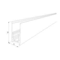 Slim Magnetic Шинопровод накладной белый (2 м) 85084/00 85084/00 (061232)