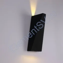 Светодиодный светильник JH-BD06 DHL19 (220V, 2х3W, черный корпус, warm white)