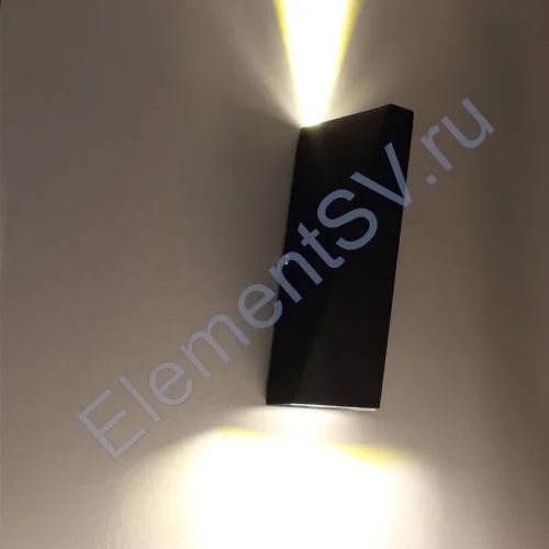 Светодиодный светильник JH-BD06 DHL19 (220V, 2х3W, черный корпус, warm white) - фото 2.