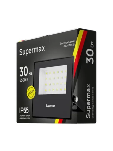 Прожектор светодиодный Supermax SPR 30Вт 6500К 3000лм IP65 КОСМОС S_PR_LED_30 - фото 2