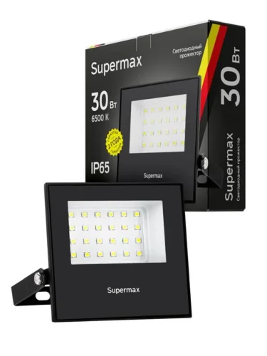 Прожектор светодиодный Supermax SPR 30Вт 6500К 3000лм IP65 КОСМОС S_PR_LED_30 - фото 3