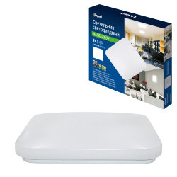 ULI-B322 24W-6500K-32 QUATRO-2 Светильник светодиодный накладной, Дневной свет 6500K, 320Х320х60 мм, Корпус белый