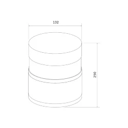 Ландшафтный светильник IP54 1531 TECHNO LED серый (052250)