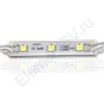 Светодиодный модуль линейный 5050-3 MOD6 (0,72W, 12V, white) - фото.