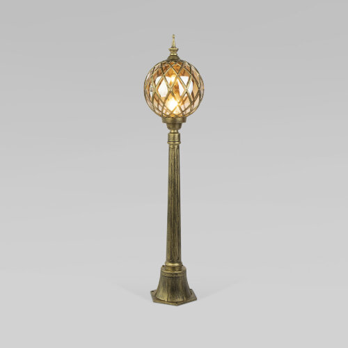 Ландшафтный светильник уличный на столбе Sirius F черное золото IP44 - фото 1