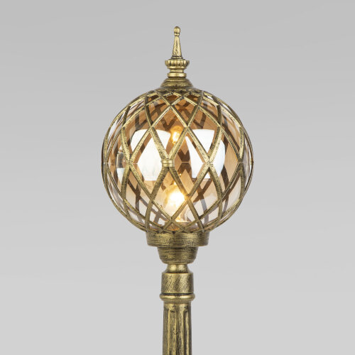 Ландшафтный светильник уличный на столбе Sirius F черное золото IP44 - Фото 3