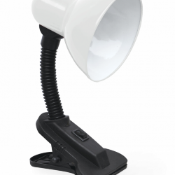 Светильник настольный под лампу на прищепке СНП 21Б-E27 230В БЕЛЫЙ (с подвесом) IN HOME