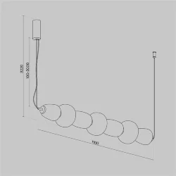 Подвесной светильник Pattern 3000К 42Вт (Хром)