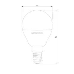 Светодиодная лампа G45 7W 6500K E14 Mini Classic LED 7W 6500K E14 матовое стекло (BLE1407) (049019)