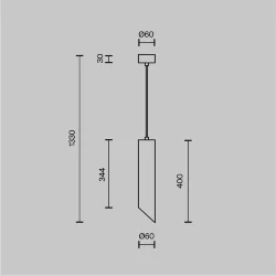 Подвесной светильник Lipari GU10 1x10Вт (Черный с Золотом)