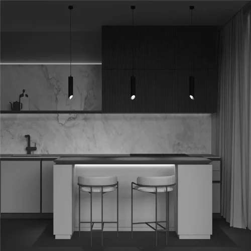 Подвесной светильник Lipari GU10 1x10Вт (Черный с Золотом) - фото 7