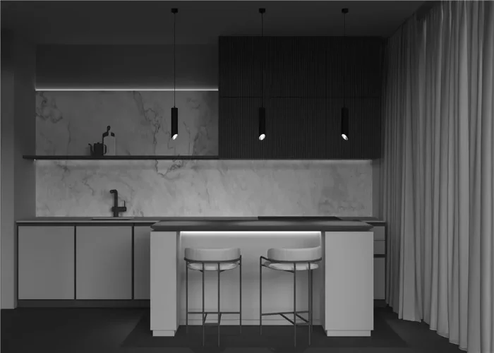 Подвесной светильник Lipari GU10 1x10Вт (Черный с Золотом) - фото 8