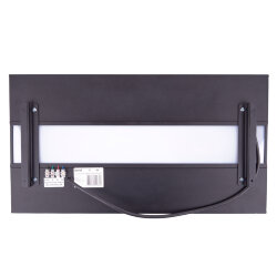 ULO-K16B 2x16W-4000K-L50 5W-RGB IP44 BLACK Светильник линейный светодиодный подвесной с фоновой подсветкой, Белый свет 4000К, Алюминий, Цвет черный, TM Uniel
