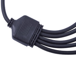 UCX-F90 S5-0.4M-BK Провод-разветвитель для гирлянд серии F90PRO, 0.4м, 5 выходов, Статика-мерцание, IP67, Черный