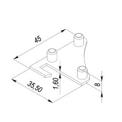 Заглушка для LC-NP-4535P Правая