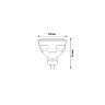 LED-JCDR 6W-NW-GU5.3-FR PLP01WH Лампа светодиодная, Форма JCDR, матовая, Серия ЯРКАЯ, Белый свет 4000K - фото 2