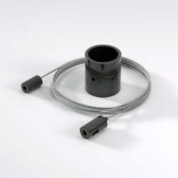 Подвесной трос для круглого гибкого неона Full light черный 2 м FL 2830 черный