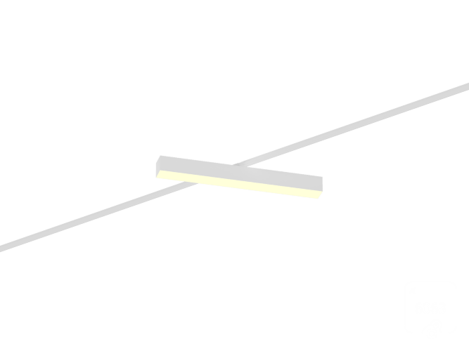 Трековый светильник 6063 5050 TR4 (RAL9003/500mm/LT70 — 3K/19W) - фото 1