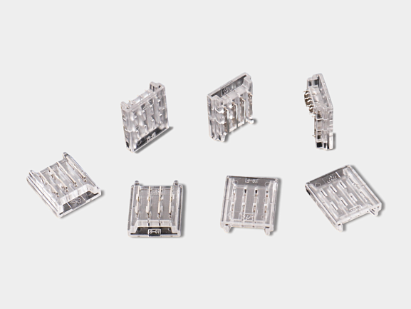 'Пластиковый коннектор для RGB светодиодной ленты 10 мм, CN-10MM-4P-A-SMD. Фото 2