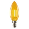 LED-C35-5W-GOLDEN-E14 GLV21GO Лампа светодиодная Vintage, Форма свеча, золотистая колба - фото 1