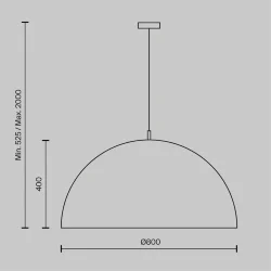 Подвесной светильник Dome E27х5 (Черный)