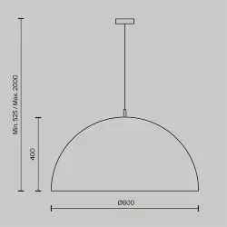 Подвесной светильник Dome E27х5 (Черный)
