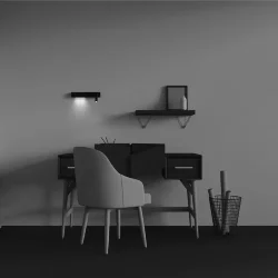 Настенный светильник (бра) Comodo 3000К 8Вт IP 20 (Черный)