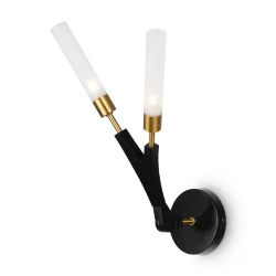 Настенный светильник (бра) FR5213WL-02B Корона G9x2 (Черный) FR5213WL-02B