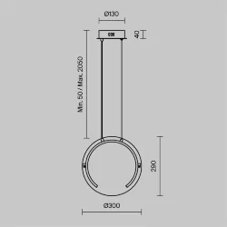Подвесной светильник Freya FR6182PL-L14BS (Латунь)