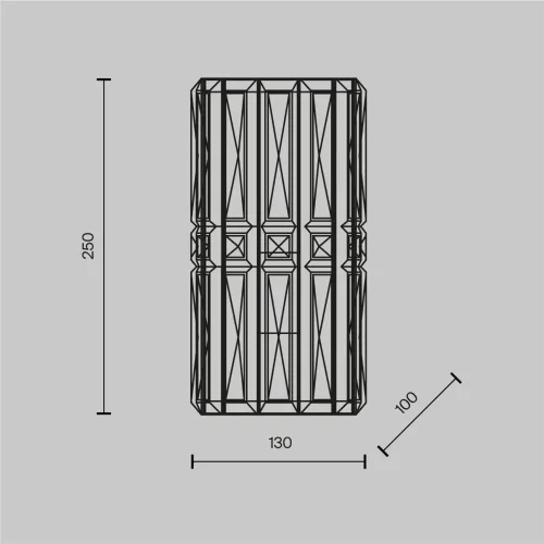 Настенный светильник (бра) Facet E14х1 60Вт (Хром) - фото