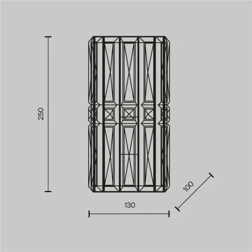 Настенный светильник (бра) Facet E14х1 60Вт (Хром) - фото 10