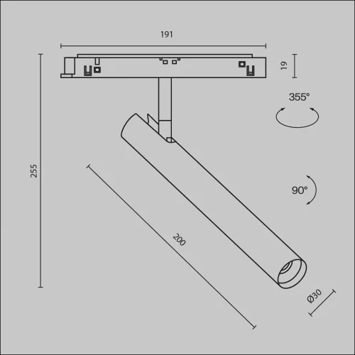 Трековый светильник Фокус Т / Focus T Exility 4000K 6Вт 36° (Черный) TR141-2-6W4K-M-B - фото 11