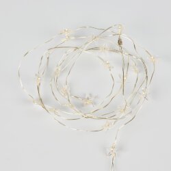 ULD-S1900-020-STB-2AA WARM WHITE IP20 STARS MINI Гирлянда светодиодная на батарейках 2AA не в-к, Звездочки мини, 1.9м, 20 светодиодов, Теплый белый свет, Провод прозрачный, TM Uniel