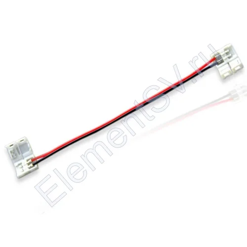 Коннектор соединительный 8mm MONO с проводами - фото.