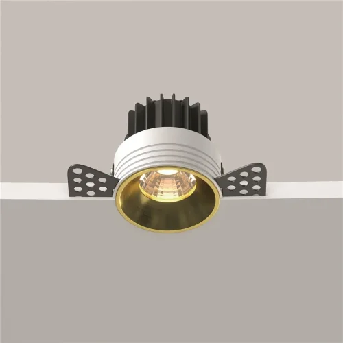 Встраиваемый светильник Round 3000K 7W 50° (Латунь) - фото 11