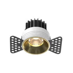 Встраиваемый светильник Раунд / Round 7 Вт 3000 К 50° (Латунь) DL058-7W3K-TRS-BS