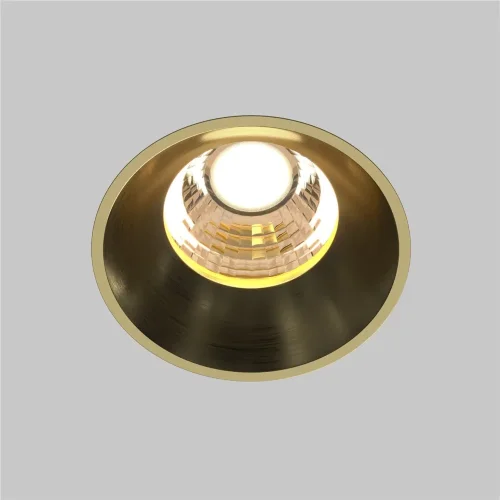 Встраиваемый светильник Раунд / Round 7 Вт 3000 К 50° (Латунь) DL058-7W3K-TRS-BS - фото 8
