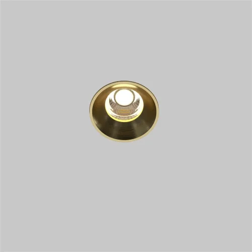 Встраиваемый светильник Раунд / Round 7 Вт 3000 К 50° (Латунь) DL058-7W3K-TRS-BS - фото 9