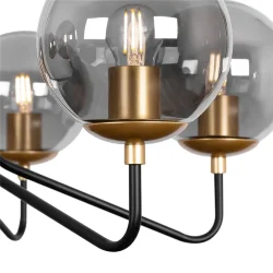 Подвесной светильник Freya FR5140PL-06GB (Черный и Латунь)