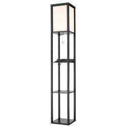 Торшер «LUMION» 8093/1F, серия: PRACTIC - USB разъем для зарядки; розетка