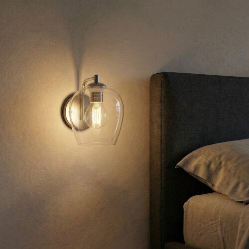 LED-G45-9W-3000K-E14-CL PLS02WH Лампа светодиодная, Форма шар, прозрачная, Серия Sky, Теплый белый свет 3000К. - фото 2