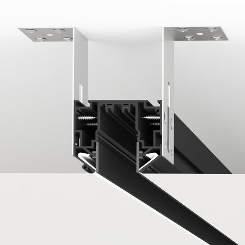 TR2022-BK Профиль-трек SMART ONE, для натяжных потолков, 2 м, алюминий, черный. Фото 2