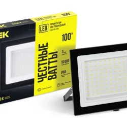 Прожектор светодиодный СДО 06-100 6500К IP65 черн. IEK LPDO601-100-65-K02